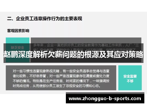赵鹏深度解析欠薪问题的根源及其应对策略 赵鹏深度解析欠薪问题的根源及其应对策略